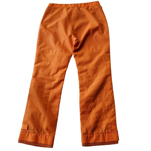 JOHNNY BLAZE Flame Insulated Straight Lightweight Snow Pant Orange Y2K Sz 15/16 - Picture 2 of 15